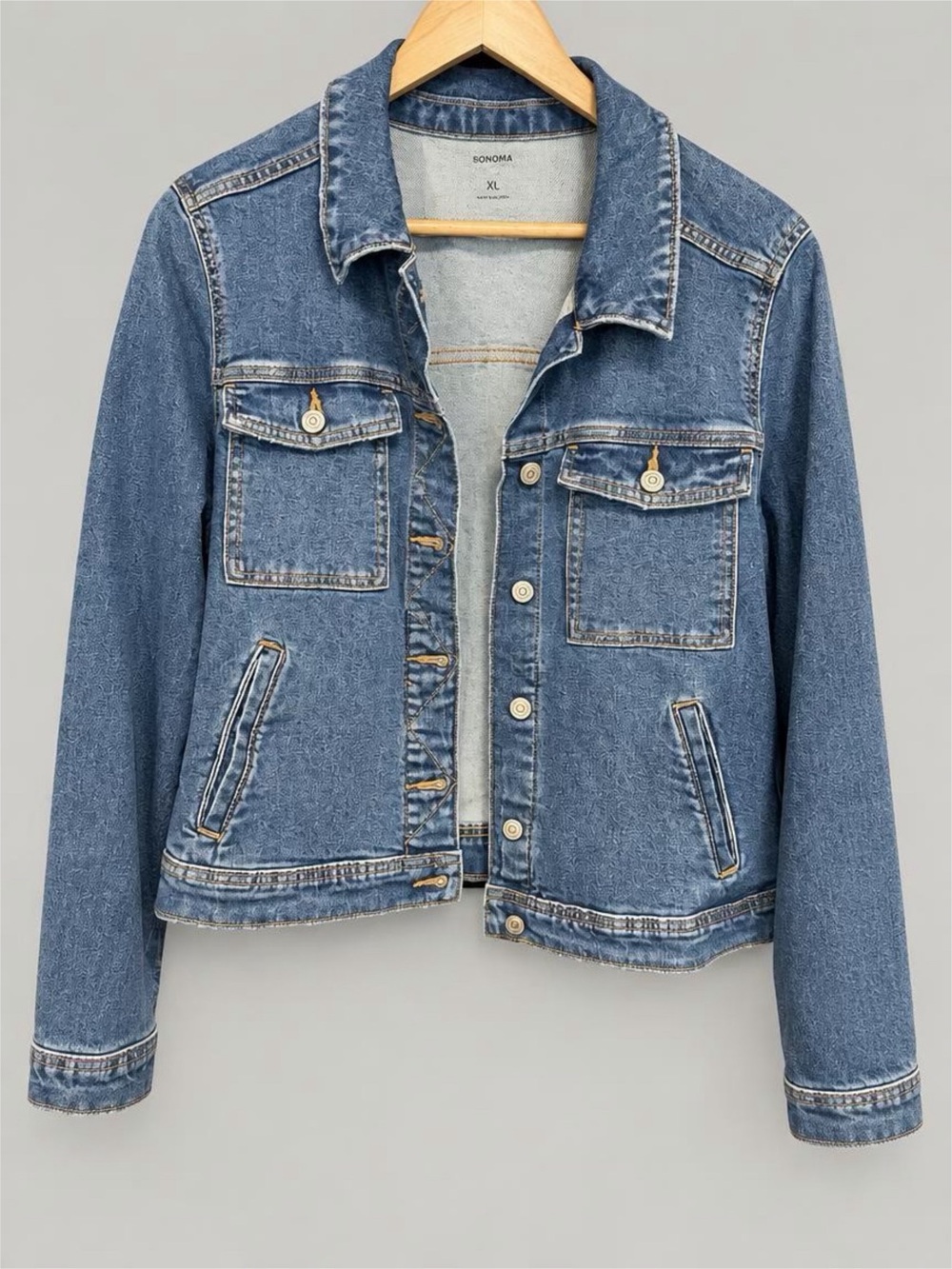 Sonoma Classic Blue Denim Jacket - Women's XL